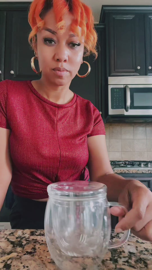 My Favorite Glass Tea Cup with Infuser and Lid